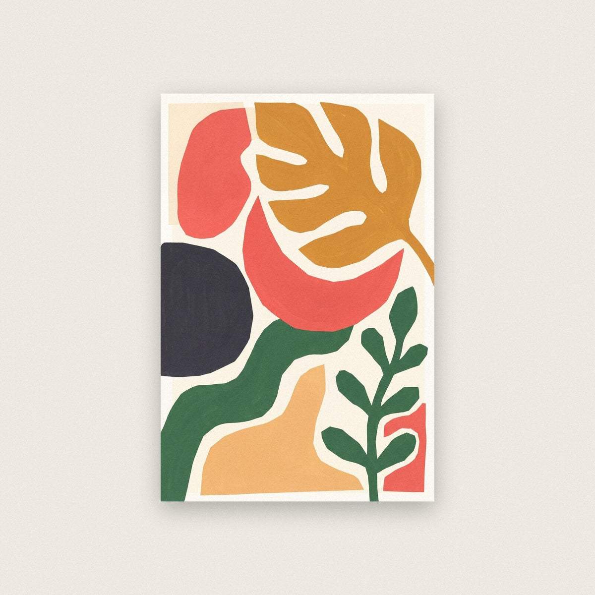 Bloom Paper Cut Abstract Art Print