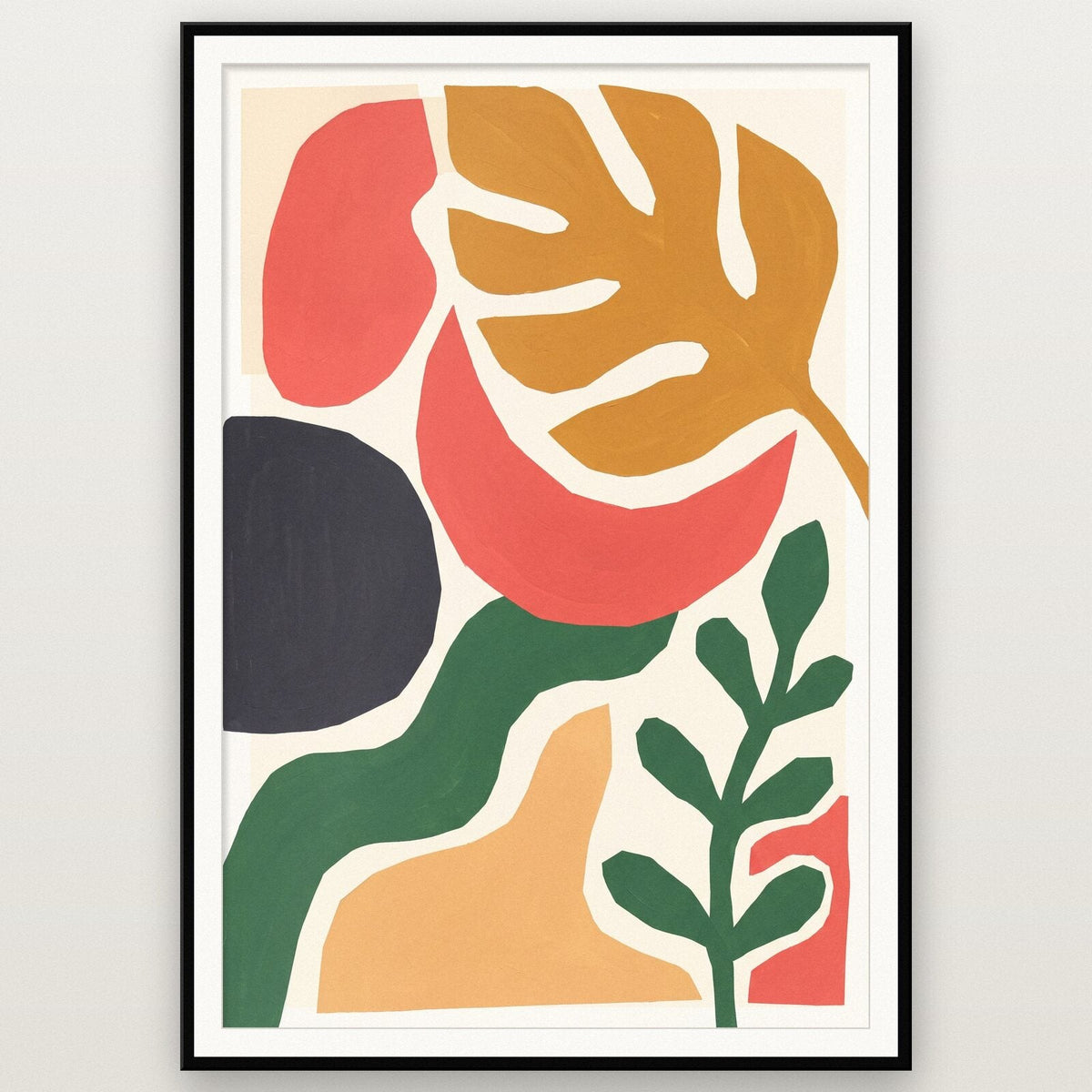 Bloom Paper Cut Abstract Art Print