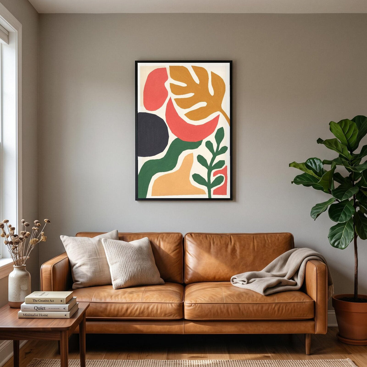 Bloom Paper Cut Abstract Art Print