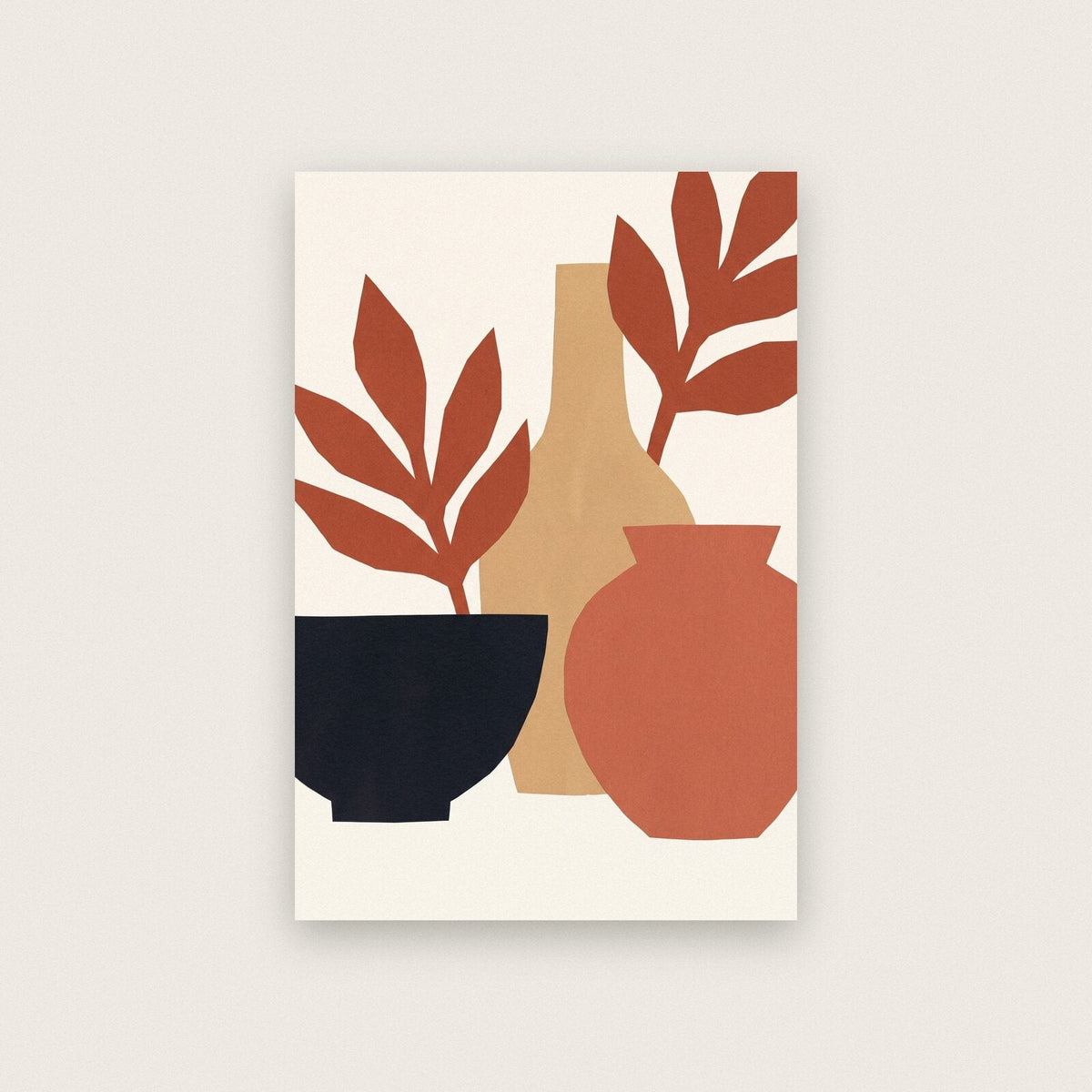 Vessel Paper Cut Abstract Art Print