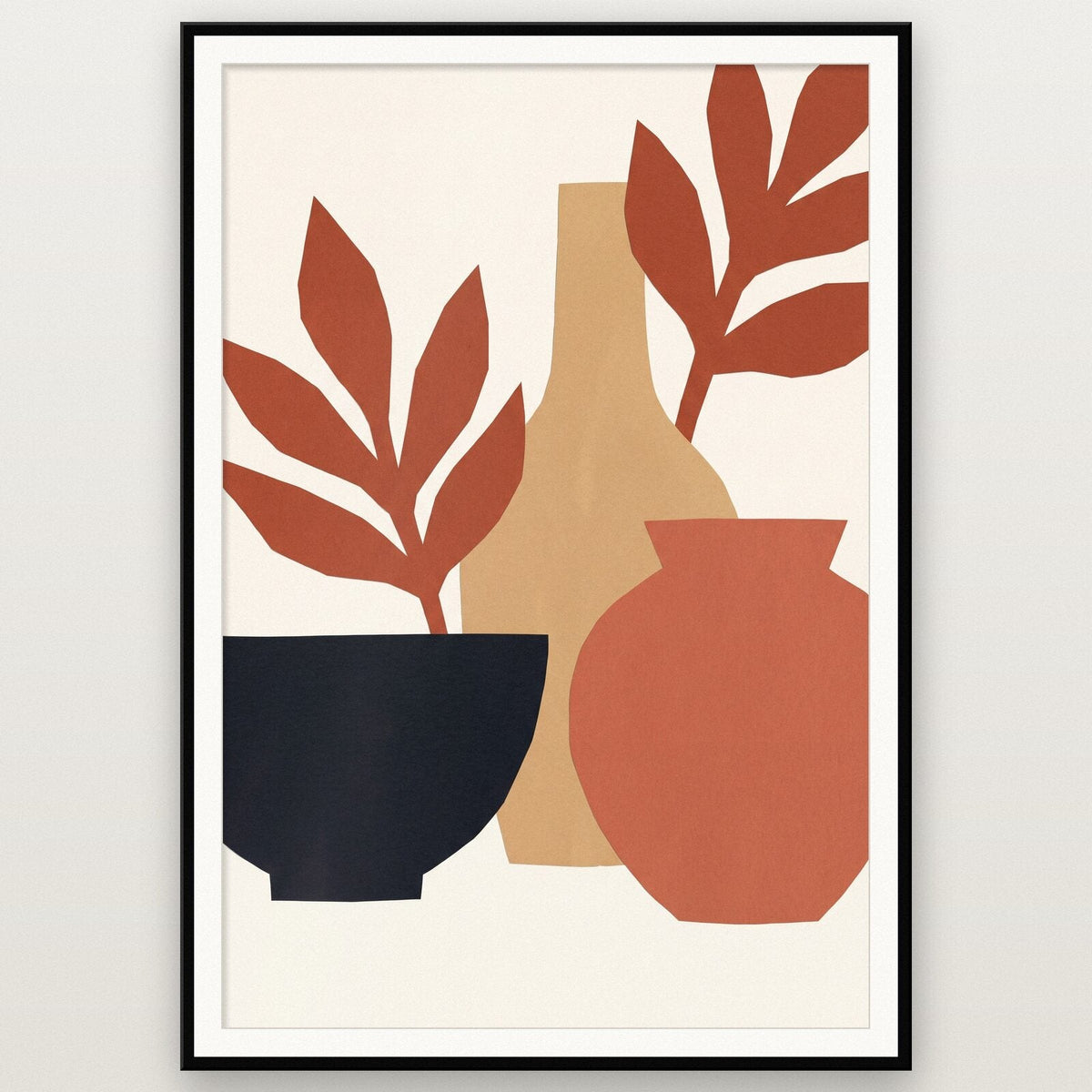 Vessel Paper Cut Abstract Art Print