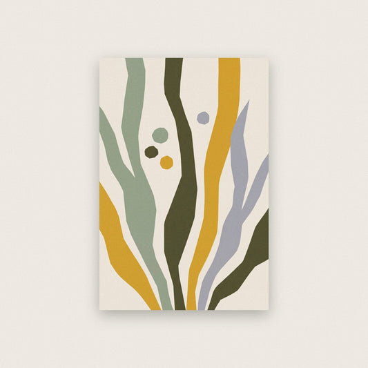 Kelp Paper Cut Abstract Art Print