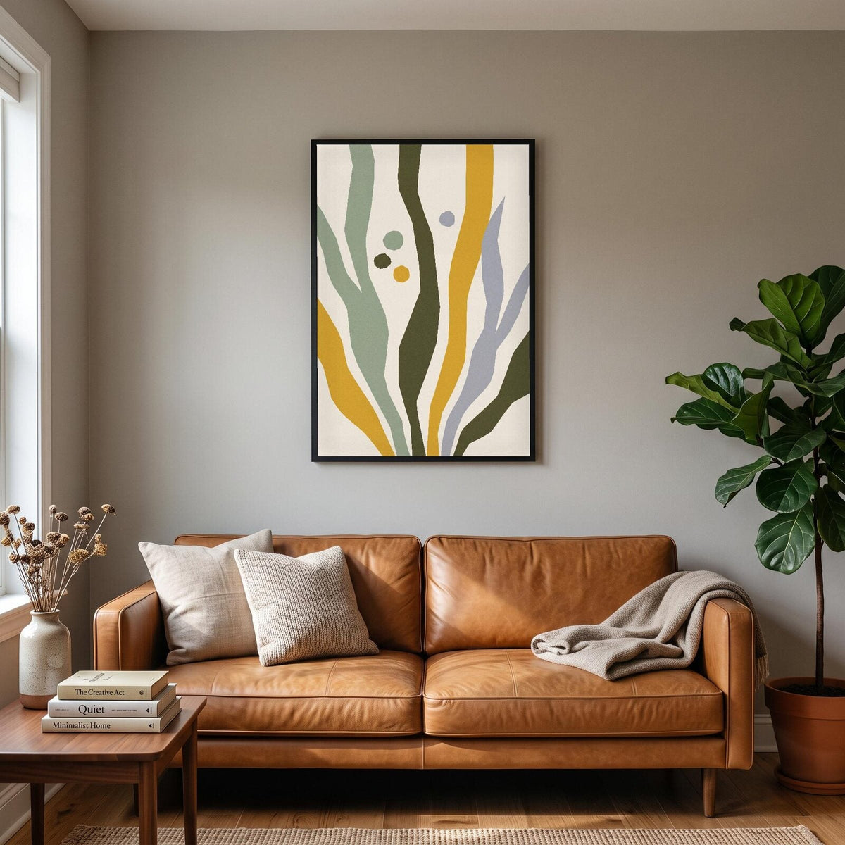 Kelp Paper Cut Abstract Art Print
