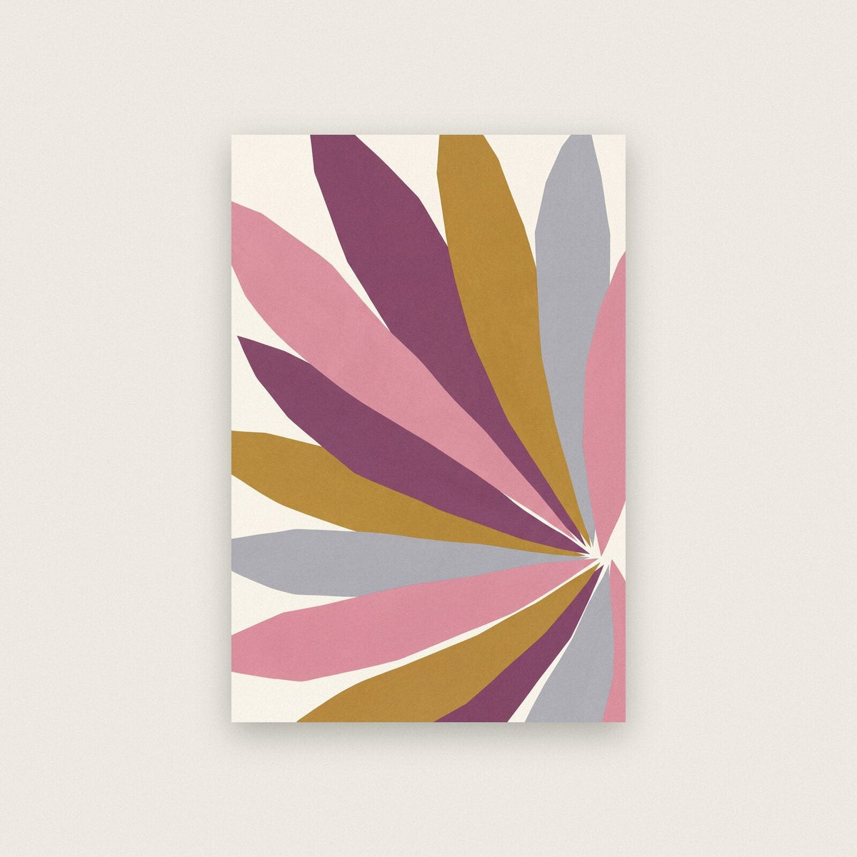 Petal Paper Cut Abstract Art Print