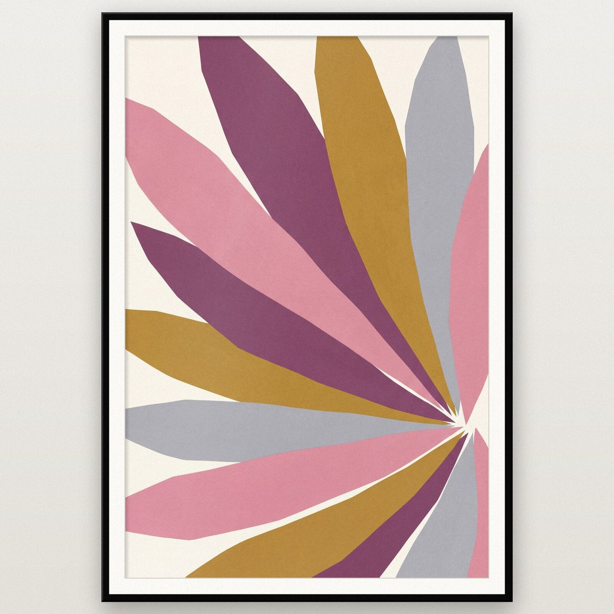 Petal Paper Cut Abstract Art Print