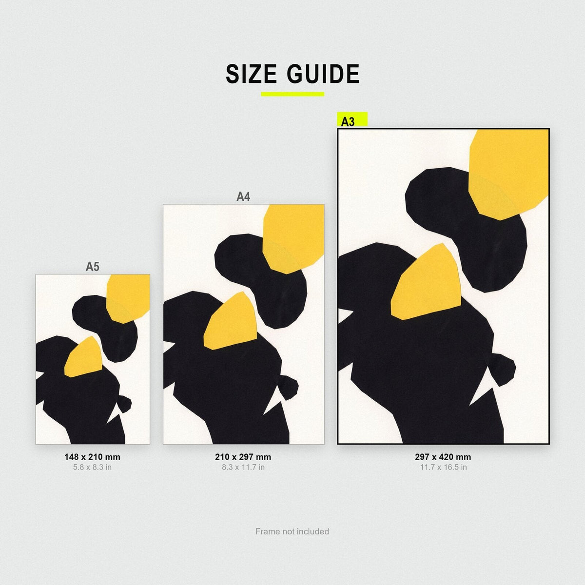 Blob Paper Cut Abstract Art Print