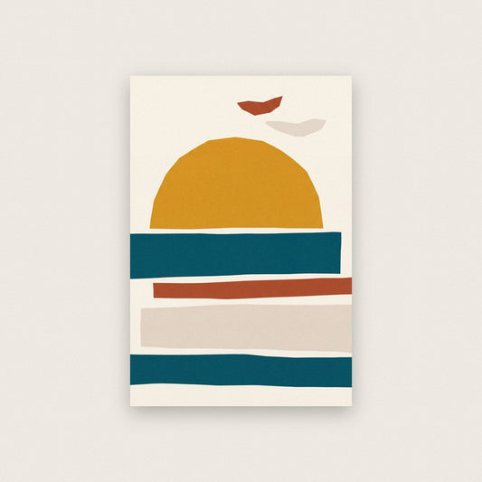 Horizon Paper Cut Abstract Art Print
