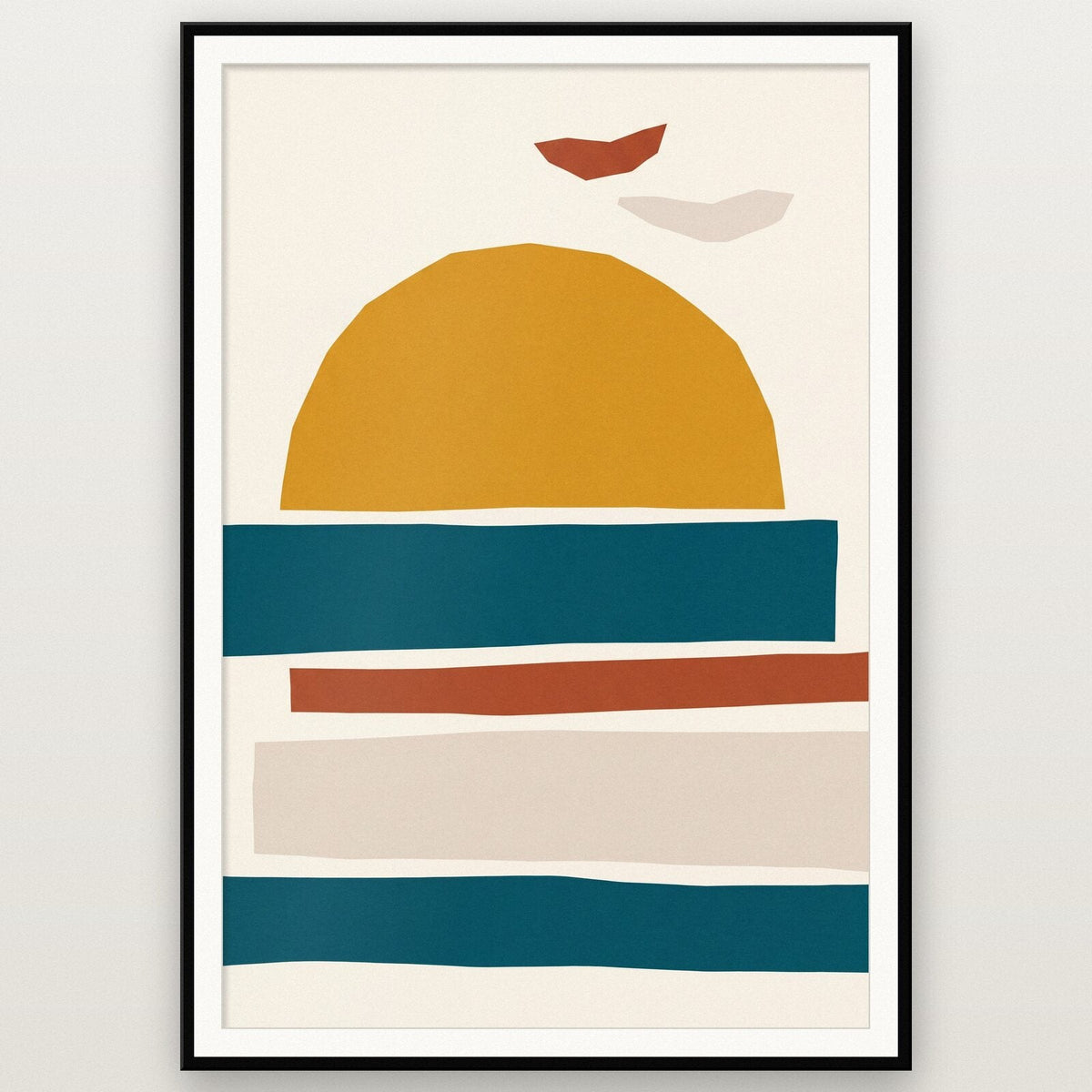 Horizon Paper Cut Abstract Art Print