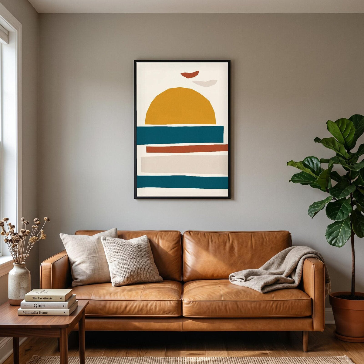 Horizon Paper Cut Abstract Art Print