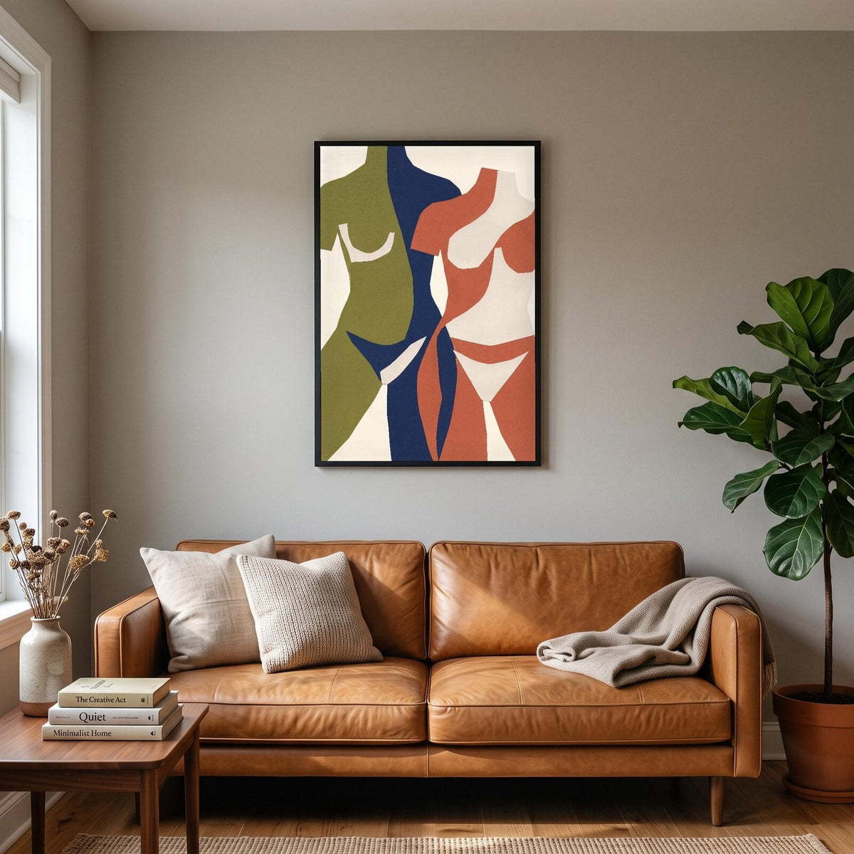 Torso Paper Cut Abstract Art Print