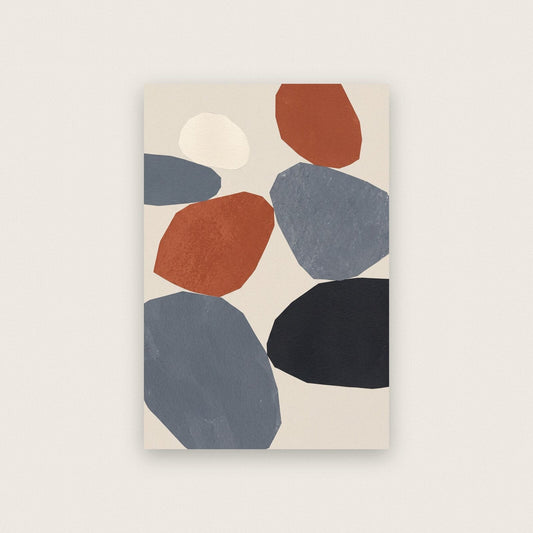 Cairn Paper Cut Abstract Art Print