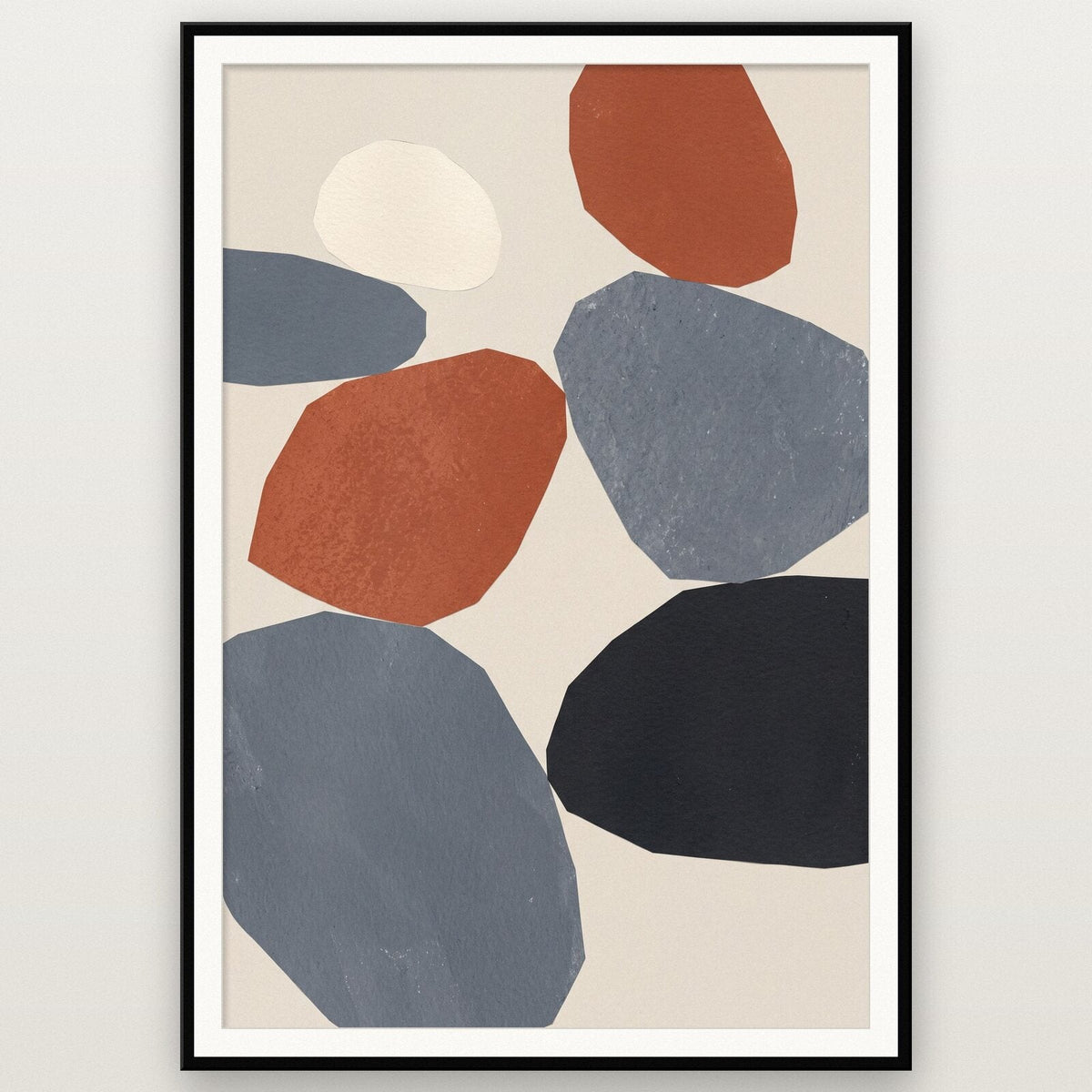 Cairn Paper Cut Abstract Art Print