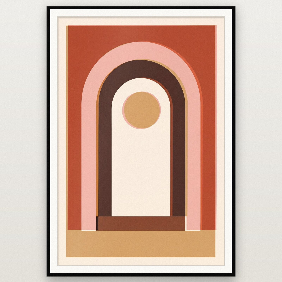 Doorway Solar Retro Abstract Art Print