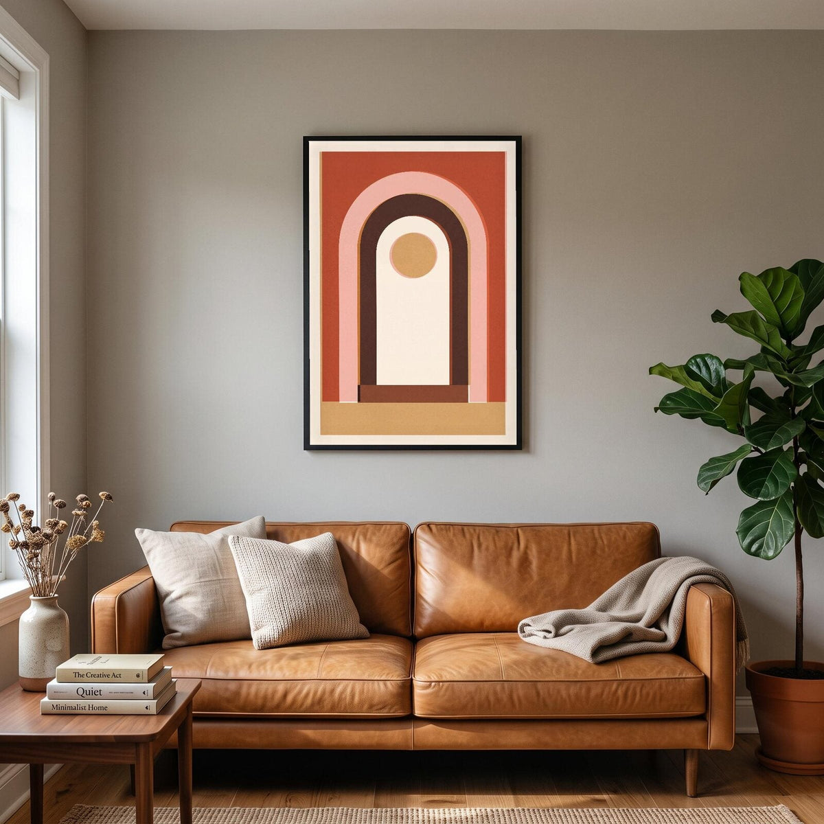 Doorway Solar Retro Abstract Art Print