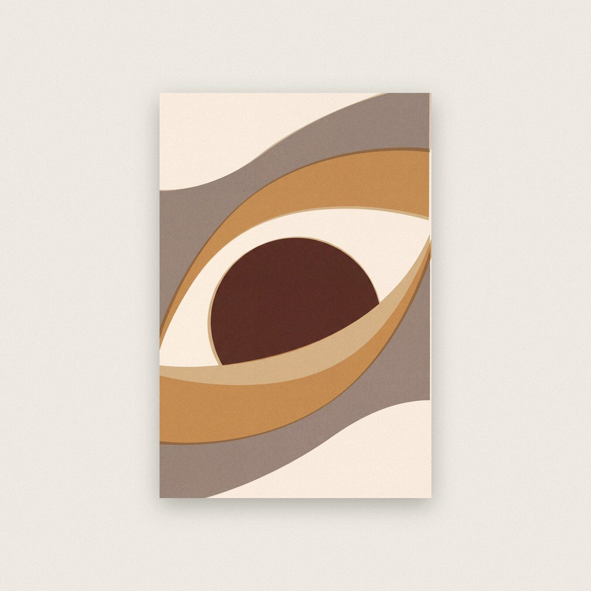 Dunes Solar Retro Abstract Art Print
