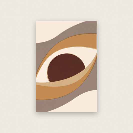 Dunes Solar Retro Abstract Art Print