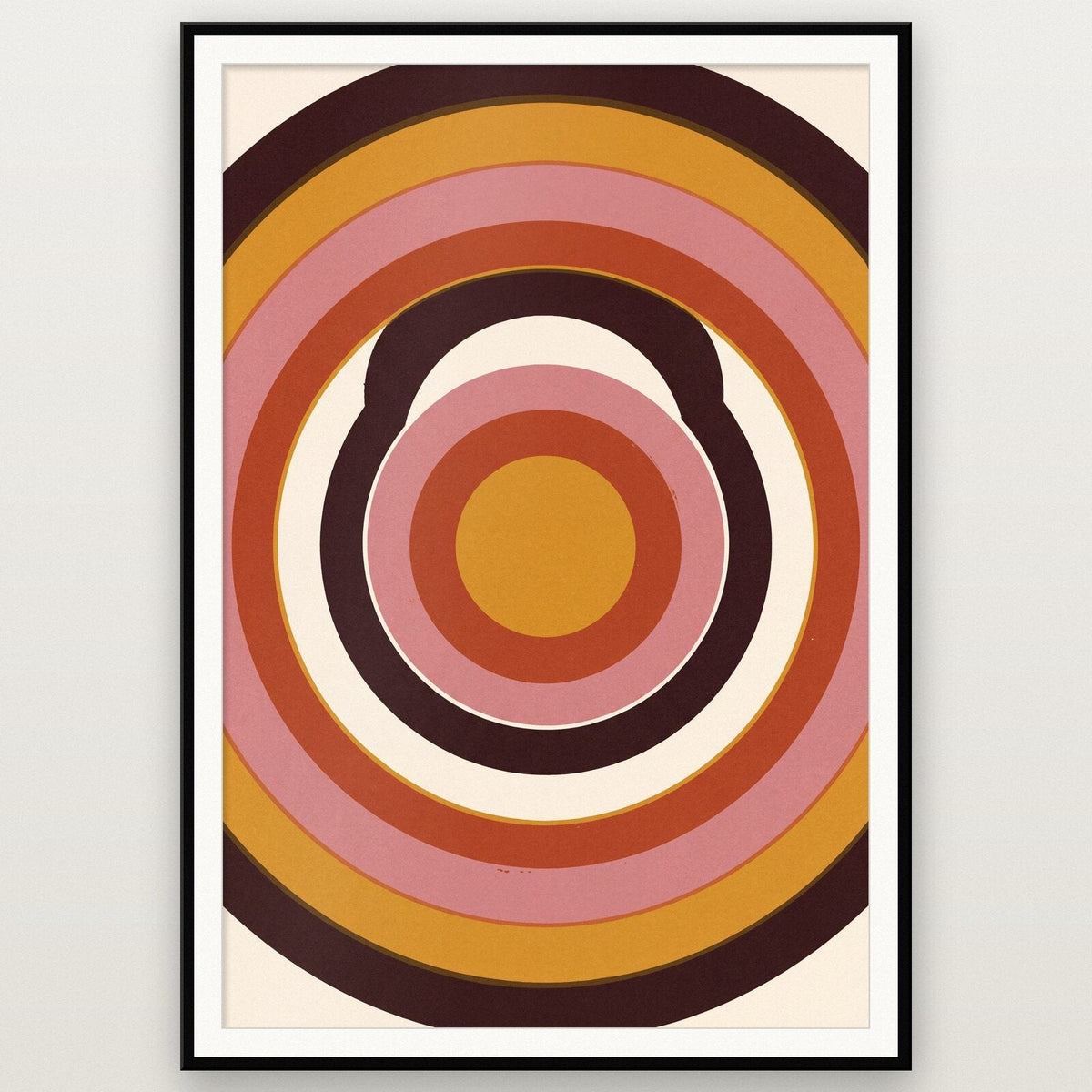 Circles Solar Retro Abstract Art Print
