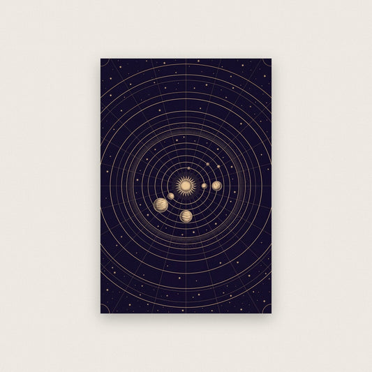 The Orrery Celestial Chart Art Print