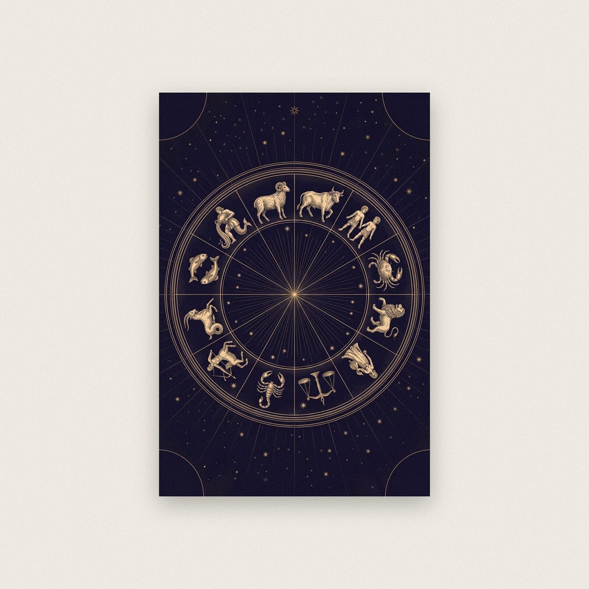 Zodiac Celestial Chart Art Print