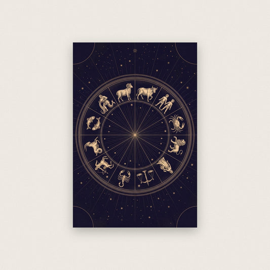 Zodiac Celestial Chart Art Print