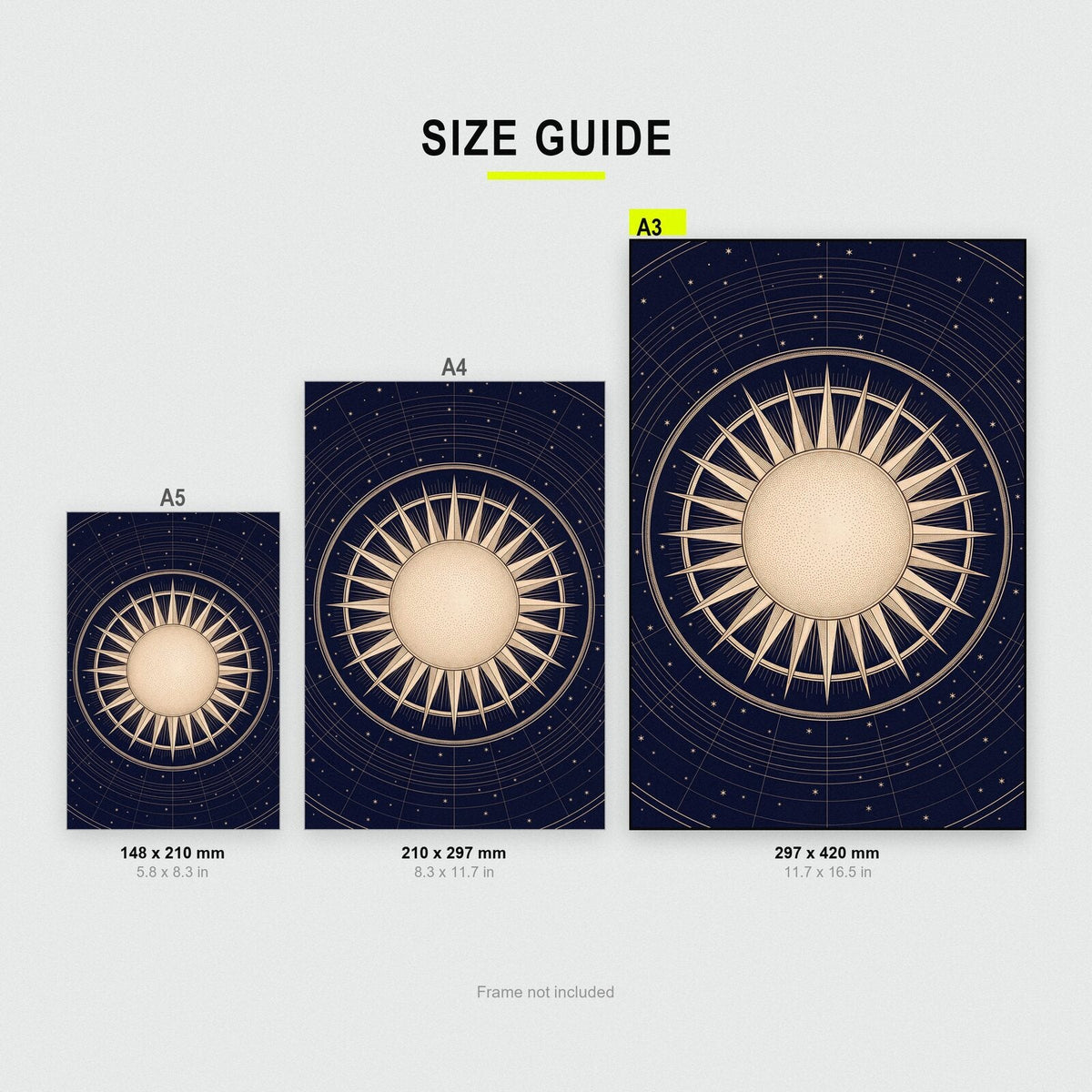 Sol Celestial Chart Art Print