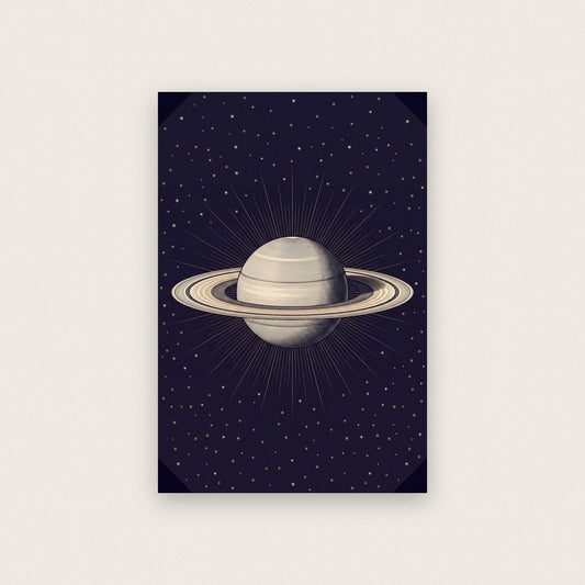 Saturn Celestial Chart Art Print