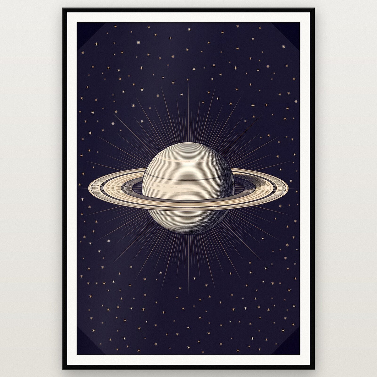 Saturn Celestial Chart Art Print