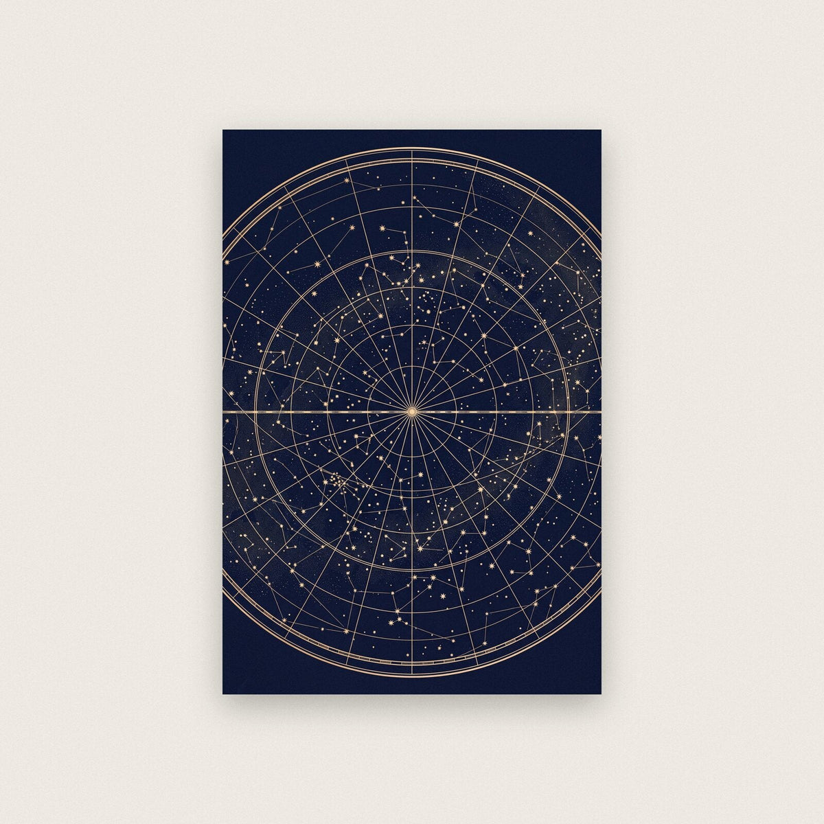 Northern Sky Celestial Chart Art Print