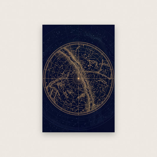 Southern Sky Celestial Chart Art Print
