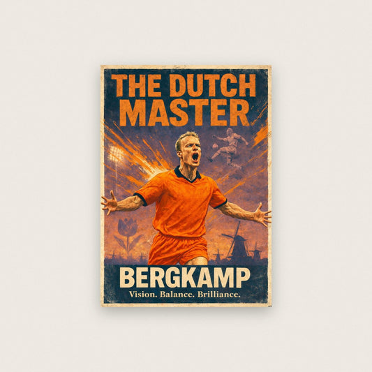 Dennis Bergkamp 'The Dutch Master' Football Poster