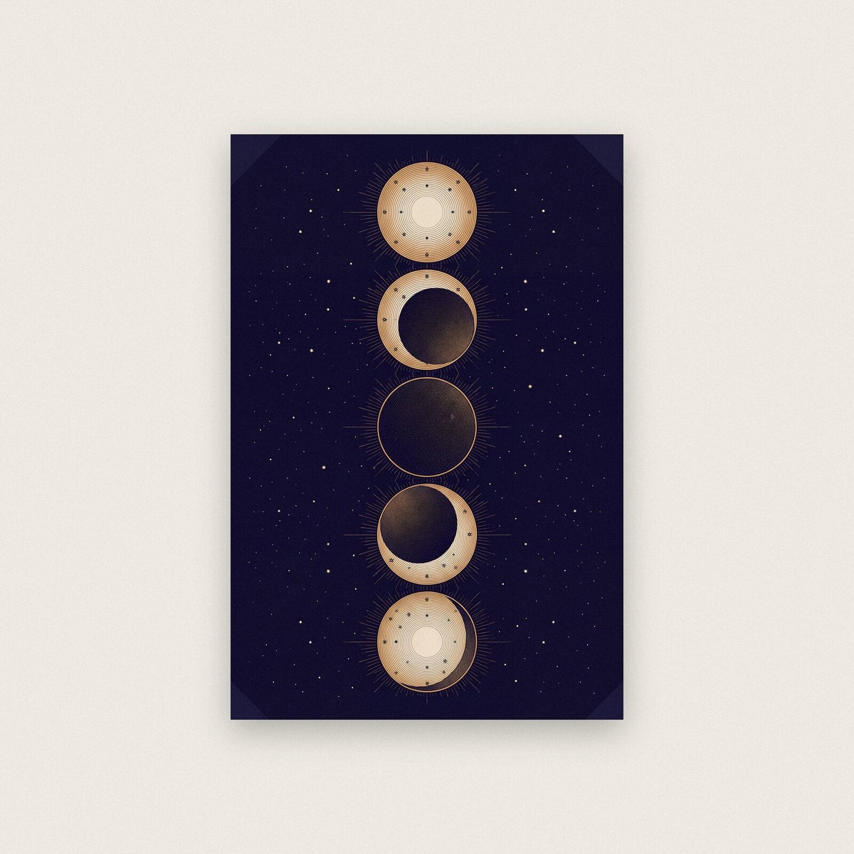 Eclipse Sequence Celestial Chart Art Print