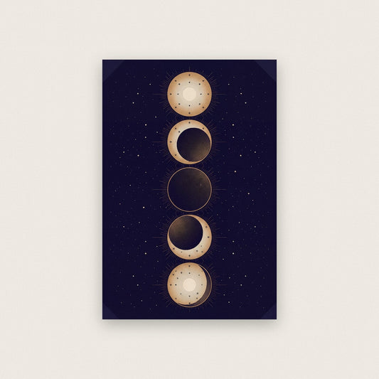 Eclipse Sequence Celestial Chart Art Print