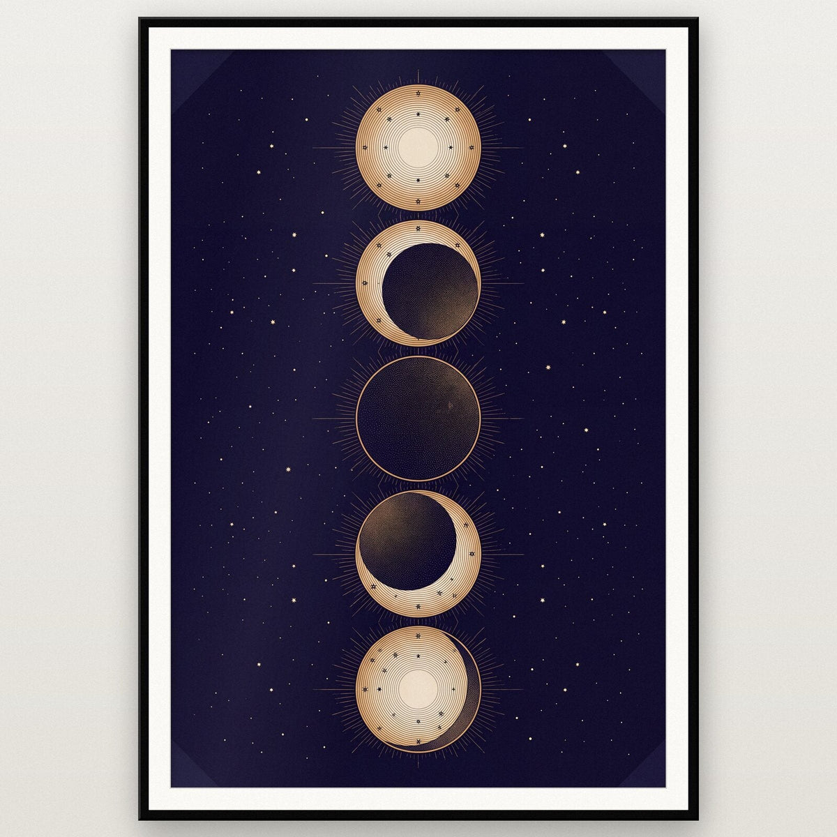 Eclipse Sequence Celestial Chart Art Print