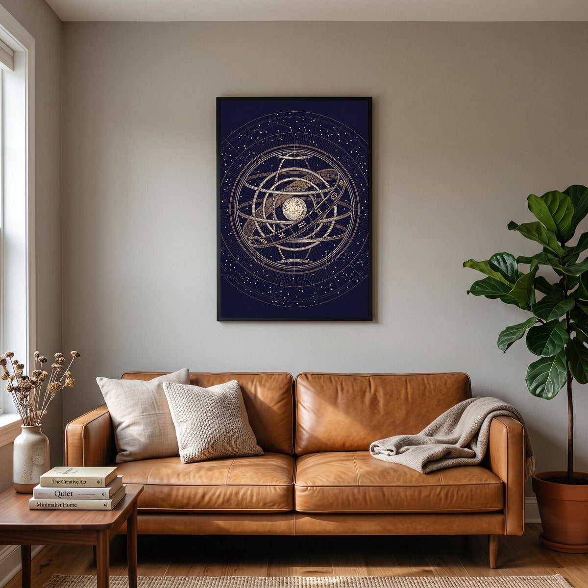 Armillary Celestial Chart Art Print