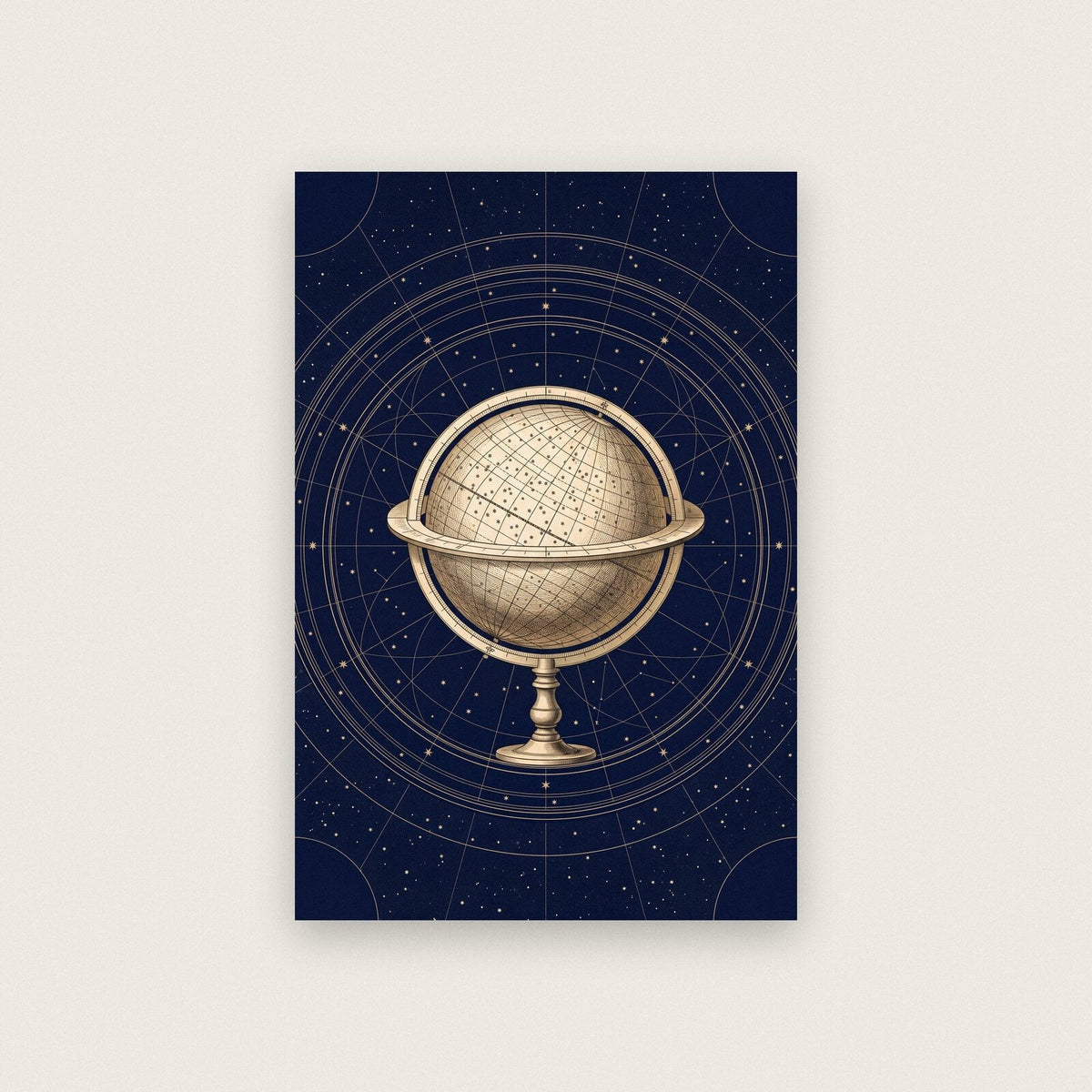 Celestial Globe Celestial Chart Art Print