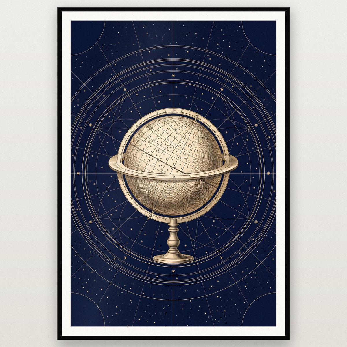 Celestial Globe Celestial Chart Art Print