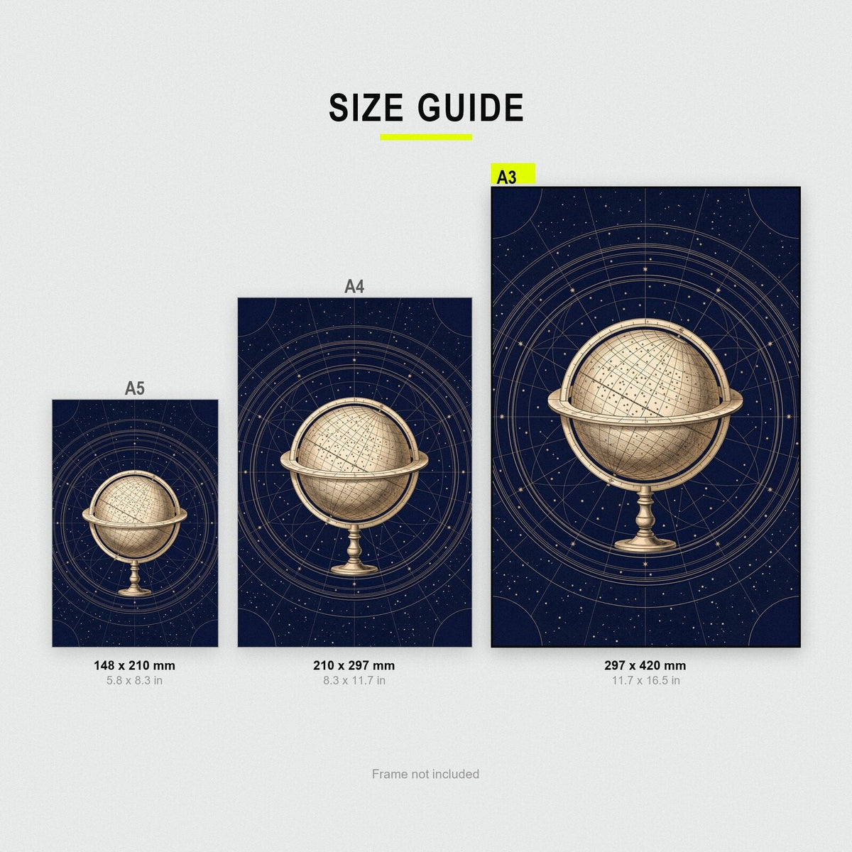 Celestial Globe Celestial Chart Art Print