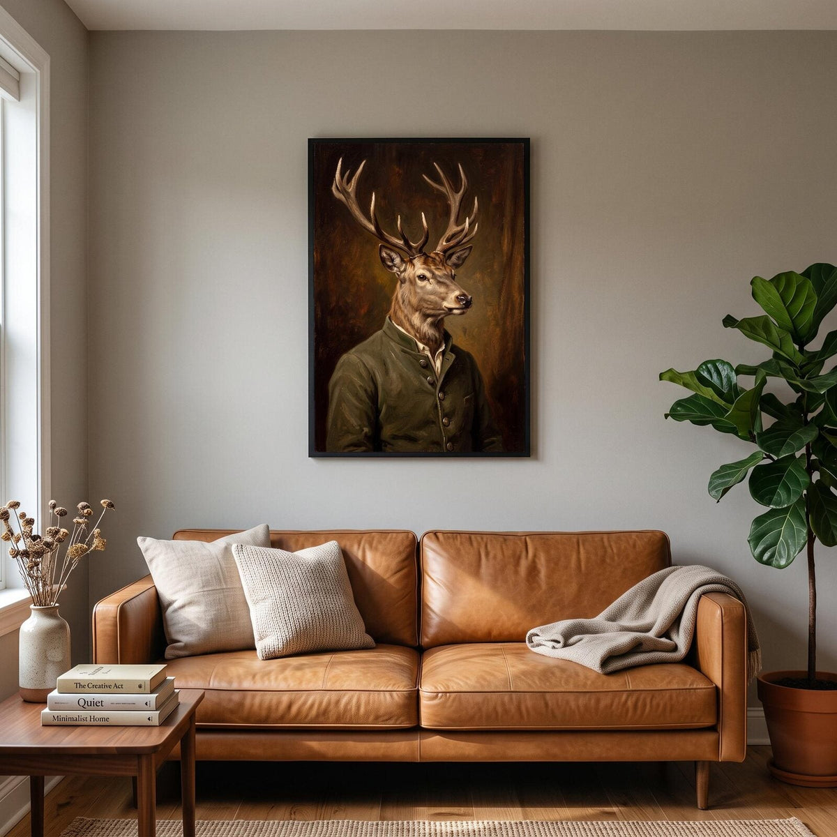 Stag The Gentry Animal Portrait Art Print