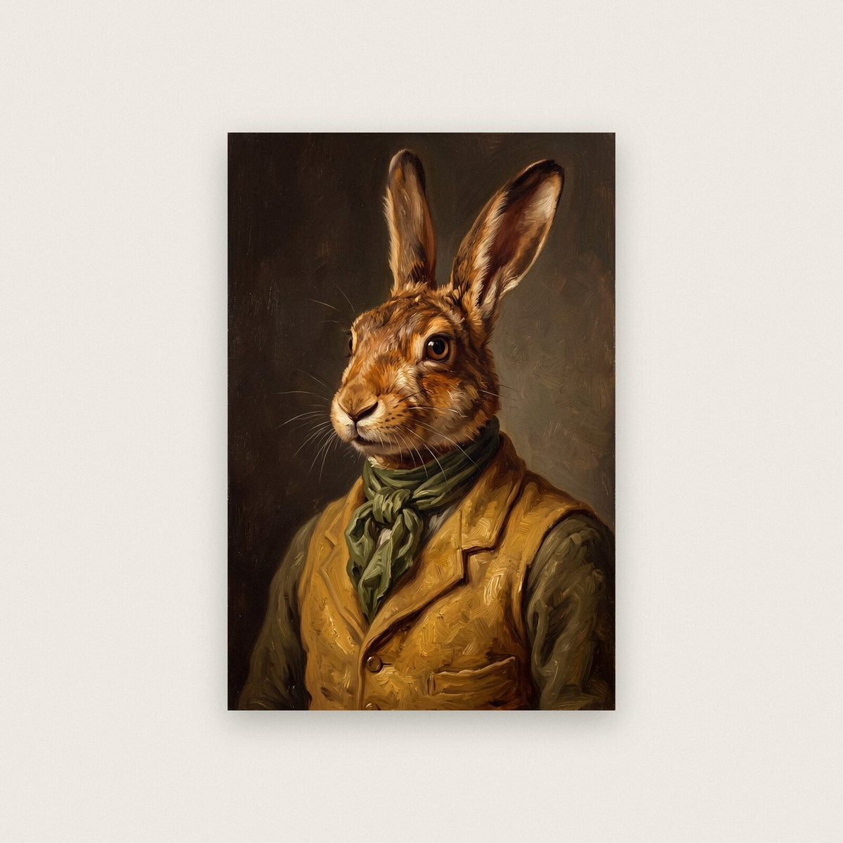 Hare The Gentry Animal Portrait Art Print