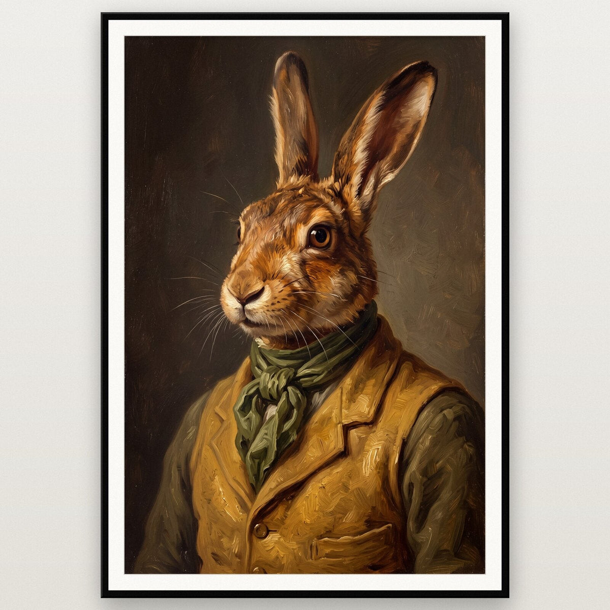 Hare The Gentry Animal Portrait Art Print