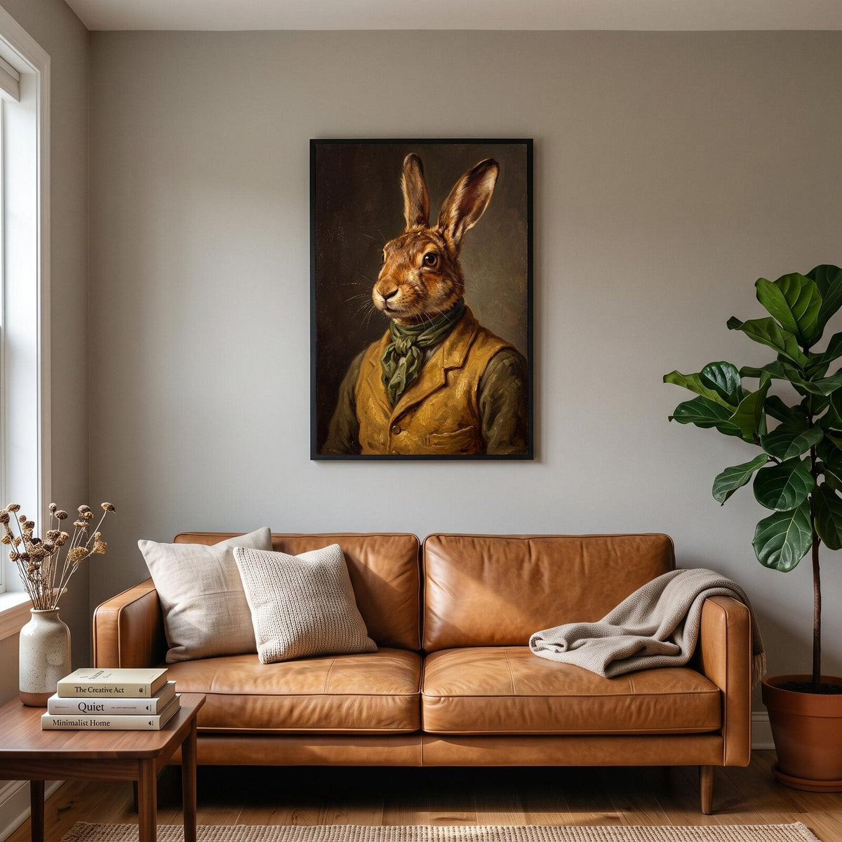 Hare The Gentry Animal Portrait Art Print