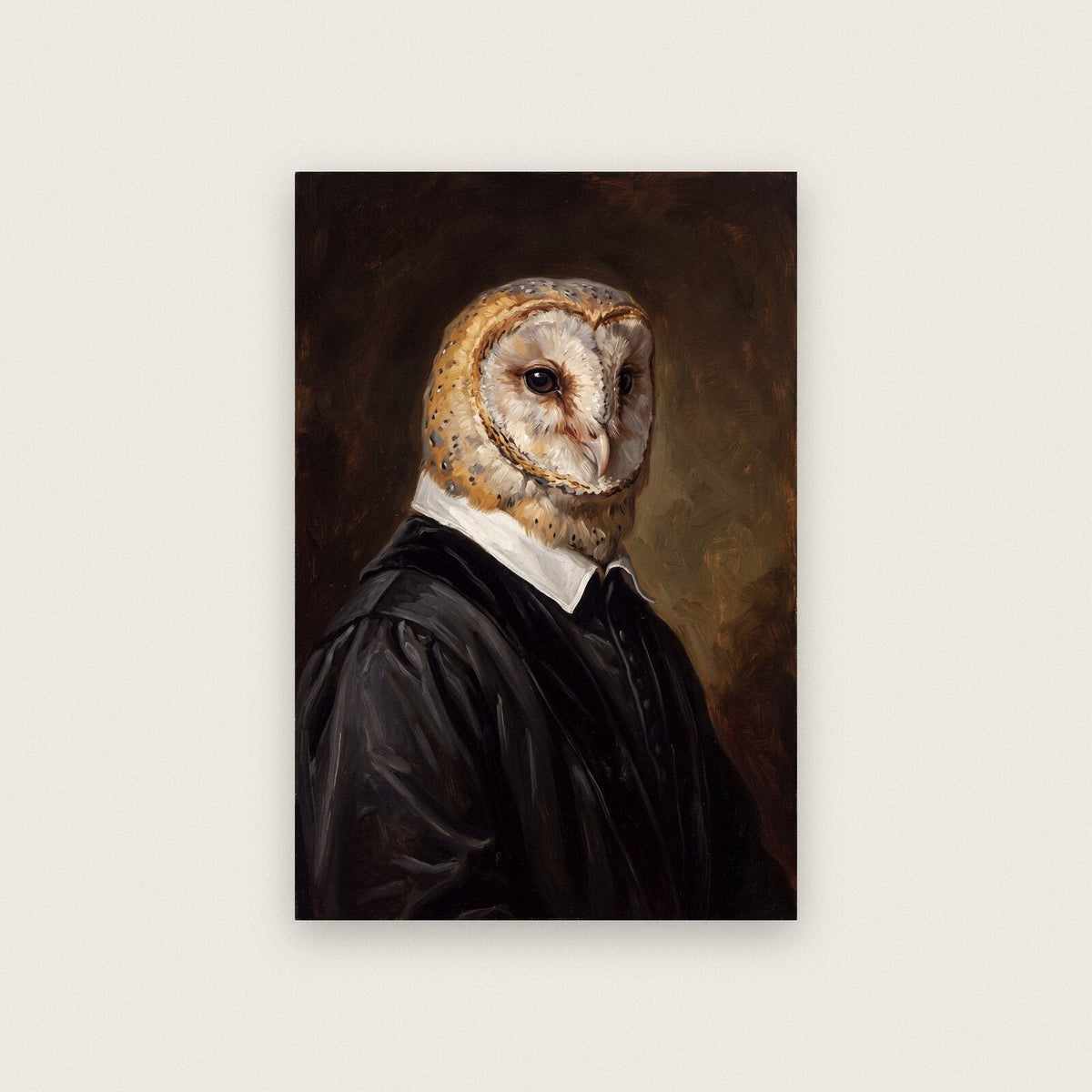 Owl The Gentry Animal Portrait Art Print
