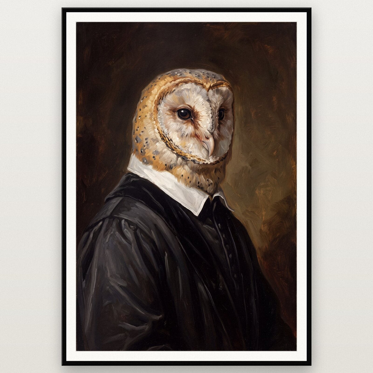Owl The Gentry Animal Portrait Art Print