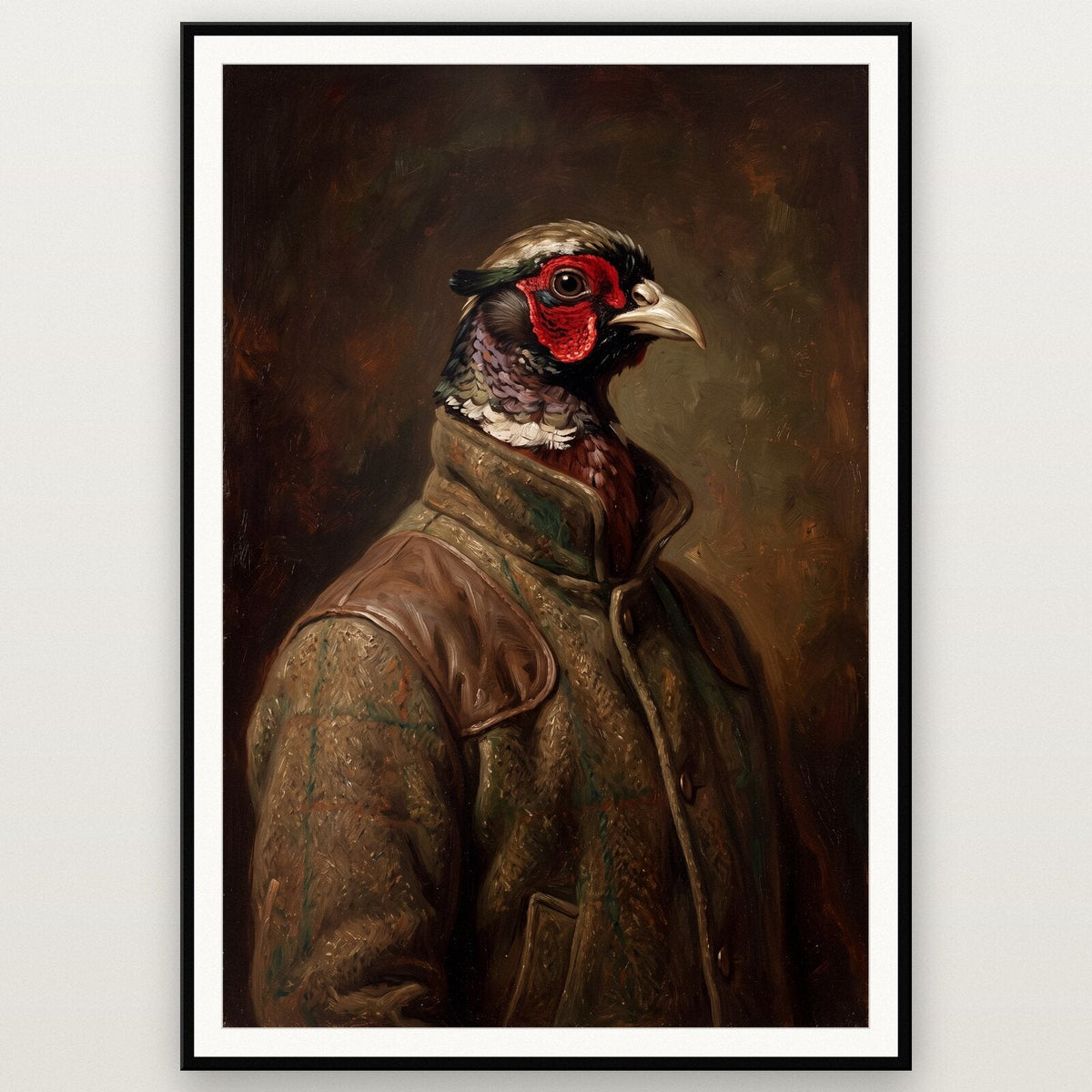 Pheasant The Gentry Animal Portrait Art Print