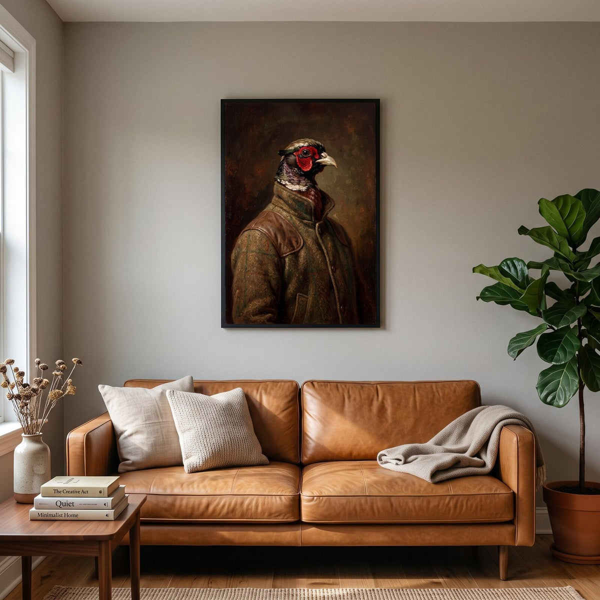 Pheasant The Gentry Animal Portrait Art Print