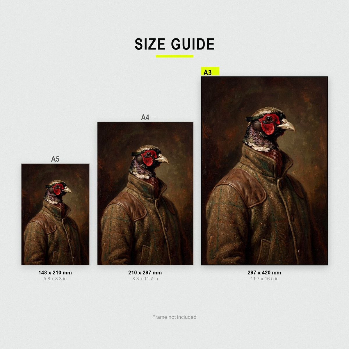 Pheasant The Gentry Animal Portrait Art Print