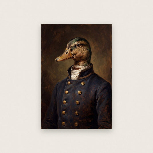 Duck The Gentry Animal Portrait Art Print