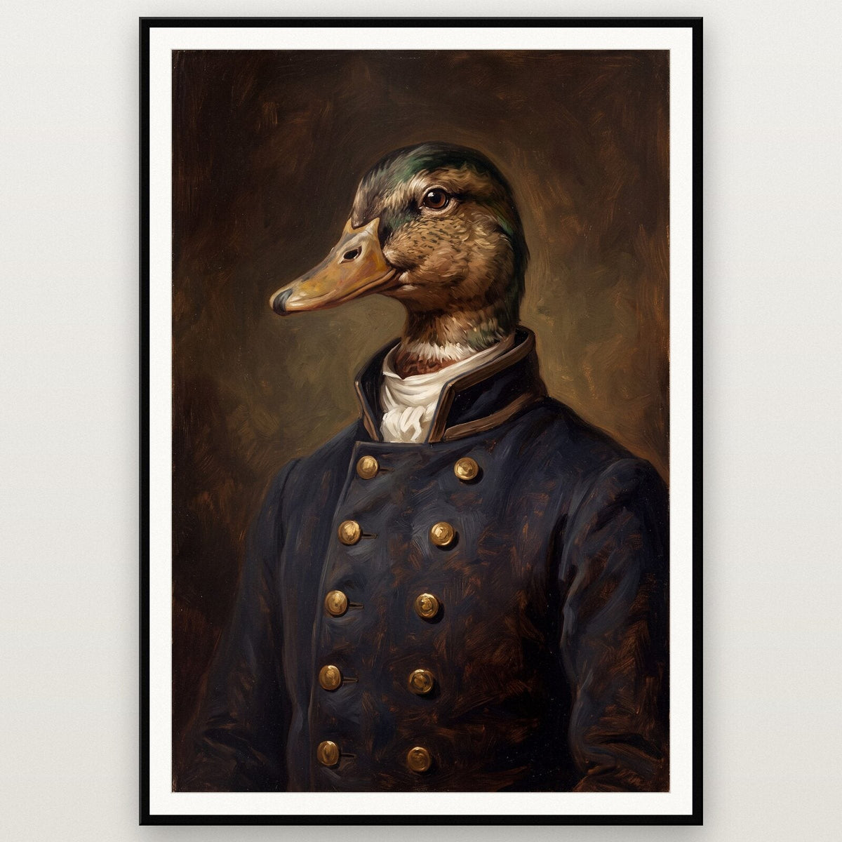 Duck The Gentry Animal Portrait Art Print