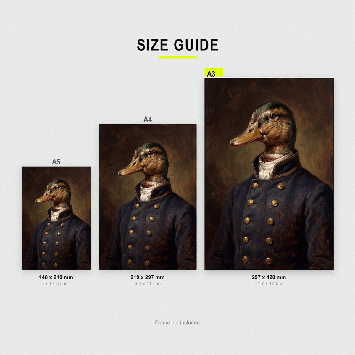 Duck The Gentry Animal Portrait Art Print