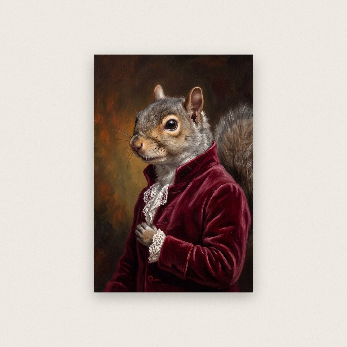 Squirrel The Gentry Animal Portrait Art Print